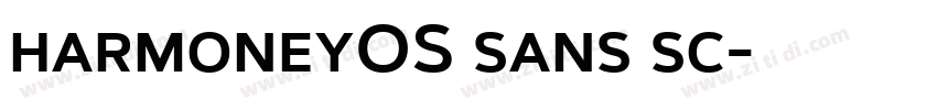 harmoneyOS sans sc字体转换